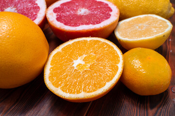 citrus mix. lemon, grapefruit, arails whole and halves