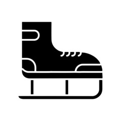 skates skating sports leisure glyph icon