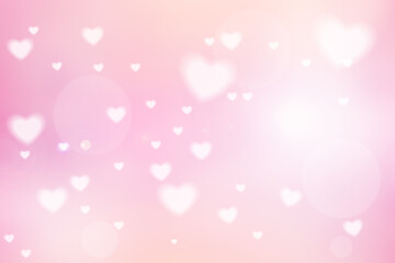 Abstract Soft Hearts for Valentines Day Background