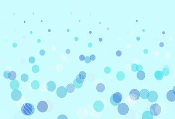 Light BLUE vector pattern with spheres.