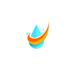 Water Abstract Modern Logo