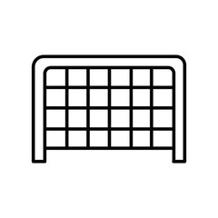 Fence net goal sports line icon