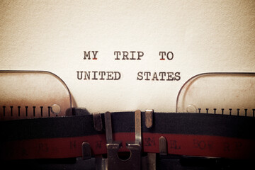 My trip to United States