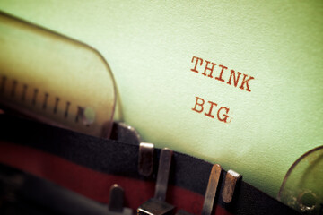 Think big phrase