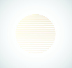 Minimalistic geometric design. Simple figure, Element for graphic web design, Template for print, textile, wrapping, decoration, Abstract vector illustration