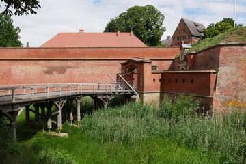 Festungsmauern Festung Dömitz an der Elbe in Mecklenburg-Vorpommern