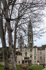 Ancient Royal Castle of Senlis in France and priory Saint Maurice