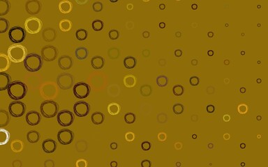 Light Green, Yellow vector backdrop with dots.