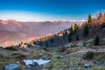 Panorama from the alpine peak