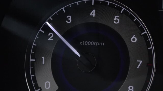 tachometer dashboard indicator car engine increases decreases rpm revolutions