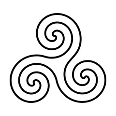 Triskelion symbol icon
