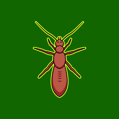 Monster Cute Cartoon Mascot Illustration Vector Logo.