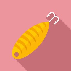 Fish bait extreme icon. Flat illustration of fish bait extreme vector icon for web design