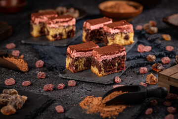 Delicious marble cake