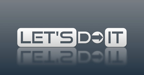 Let's do it con sfondo colorato