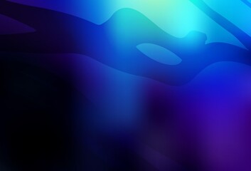 Dark BLUE vector blurred shine abstract background.