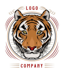 Tiger head vintage style for tshirt, clothing , apparel and merchandise design