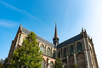 Fototapeta na wymiar Grote Kerk or Maria Magadelana Church in Goes, The Netherlands