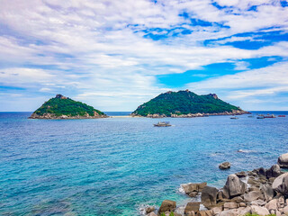 Nang Yuan Beach near Koh Tao Koh, Thailand Surat Thani.