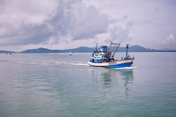 Fishing ship in Andaman sea, Thailand.