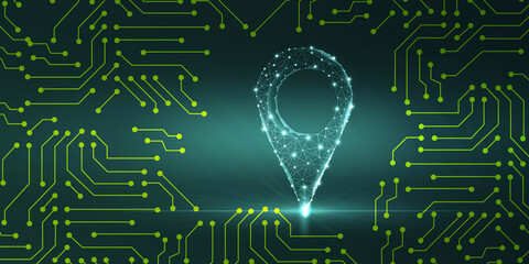 2d rendering Red map pointer