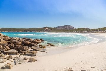 The amazing Hellfire Bay in the Cape Le Grand National Park close to Esperance in Western Australia