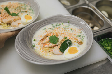 fish soup with egg