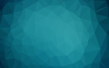 Dark BLUE vector abstract mosaic backdrop.