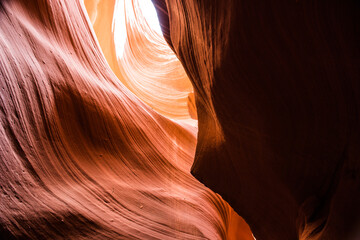 Obraz premium journey in the labyrinth to antelope canyon, rocks and desert enchant
