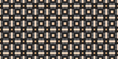 Fototapeta premium Seamless Pattern geometrical texture, background vector