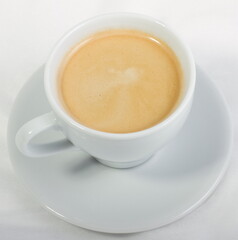 Americano coffee in a white Cup