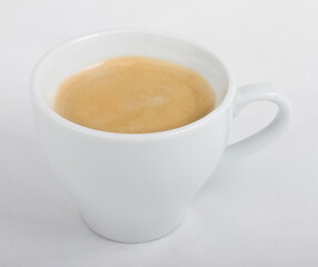 Americano coffee in a white Cup