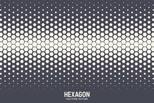 Hexagonal Shapes Vector Geometric Technology Extreme Sports Abstract Background. Halftone Hex Retro Simple Pattern Backdrop. Minimal 80s Style Dynamic Tech Wallpaper