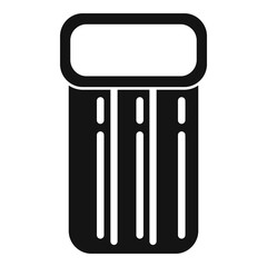 Beach inflatable mattress icon. Simple illustration of beach inflatable mattress vector icon for web design isolated on white background