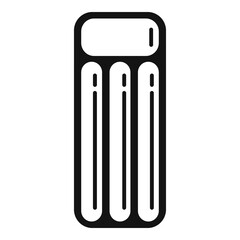 Adventure inflatable mattress icon. Simple illustration of adventure inflatable mattress vector icon for web design isolated on white background