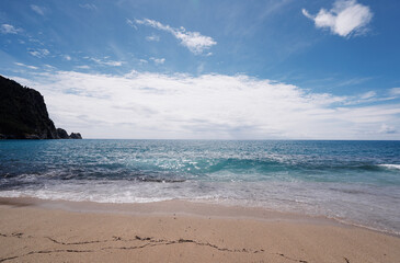 Nice day on the sea beach.