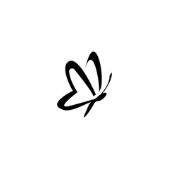 Butterfly icon logo, vector design
