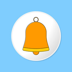 Christmas Jingle Bell icon, graphic design template, Xmas symbol, vector illustration