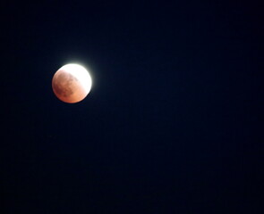evocative image of moon eclipse at night

