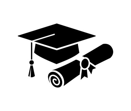 senior class graduation hat and diploma