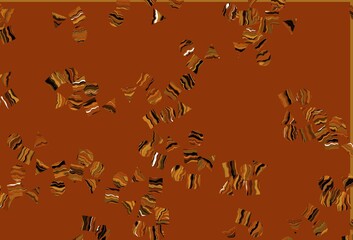 Light Orange vector pattern in polygonal style with circles.