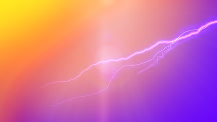 Lightning on colored background. Energy Strokes