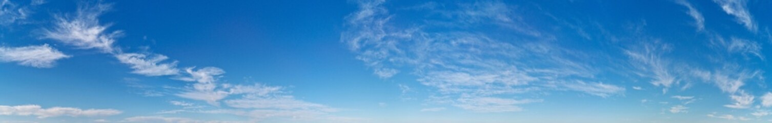 Beautiful panoramic view of blue sky with patch of white clouds, Sydney, New South Wales, Australia

