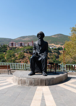 Tunceli, Turkey-September 18 2020: Seyit Riza Monument in the city center
