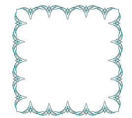 Ottoman bordure pattern, ancient historical drawing, Middle Eastern Origin Illustrations, authentic drawings