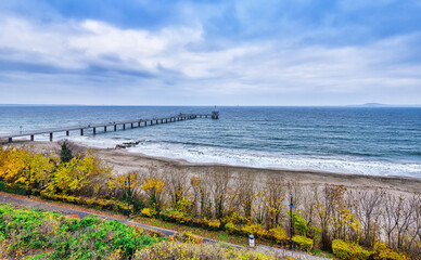 view of the coast of the sea