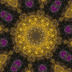 3d effect - abstract octagonal pattern 