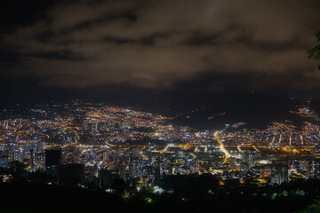 Fototapeta premium Sabaneta, Antioquia, Colombia view of the city from the foothills