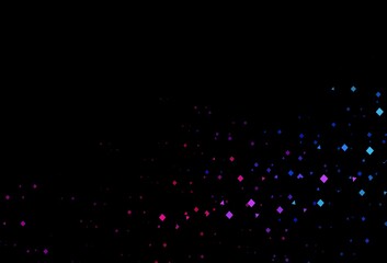 Dark blue, yellow vector cover in polygonal style with circles.