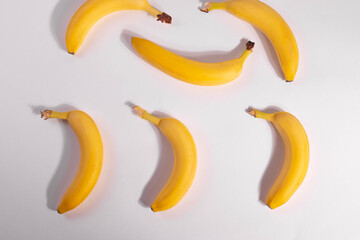 Fototapeta na wymiar a group of yellow bananas